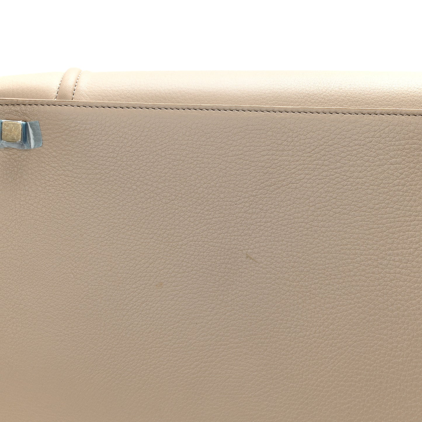 Grained Calfskin Medium Phantom Luggage Beige