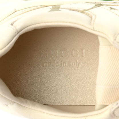 Gucci Calfskin Logo Womens Rhyton Sneakers 37 Ivory 7 of 11