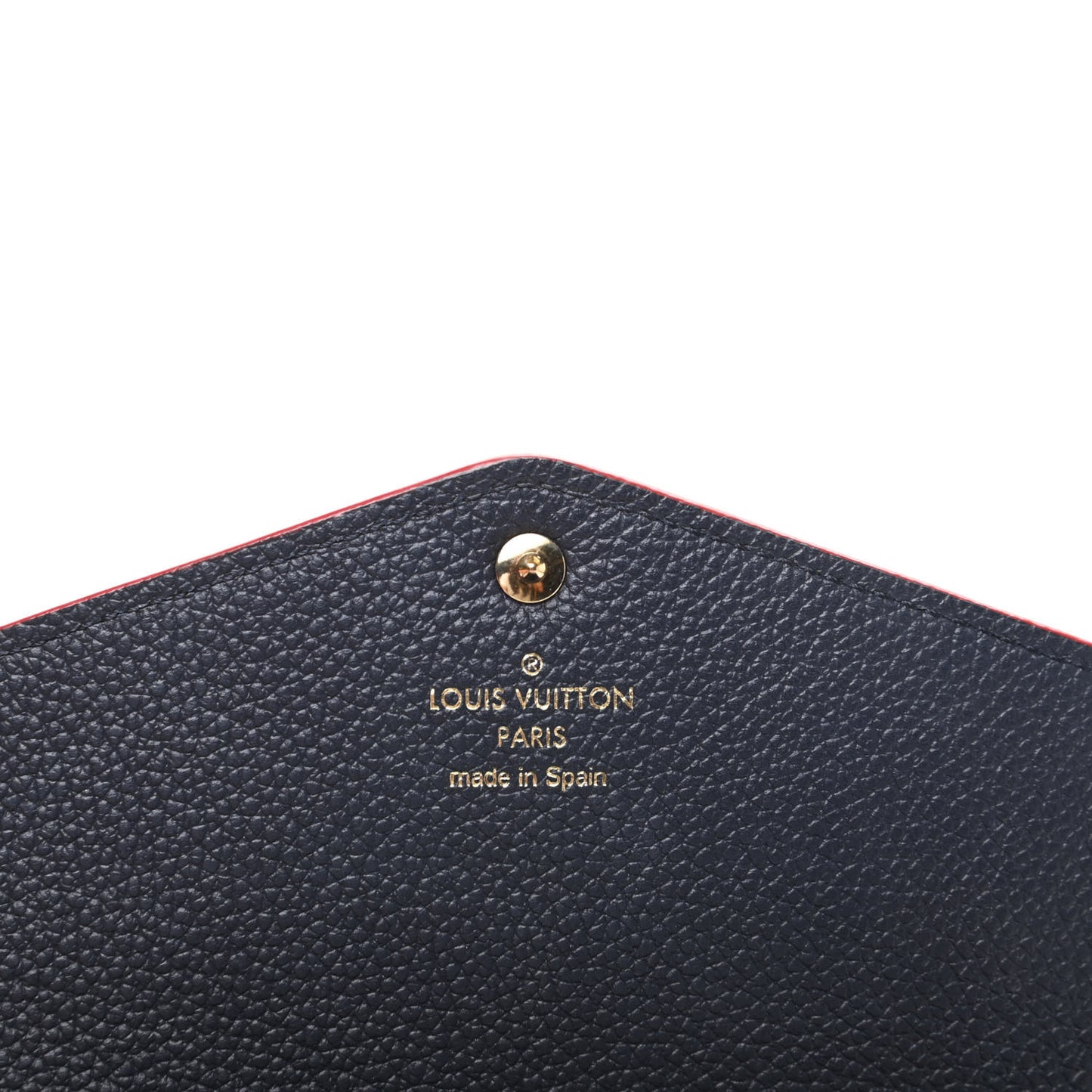 Empreinte Sarah Wallet NM Marine Rouge