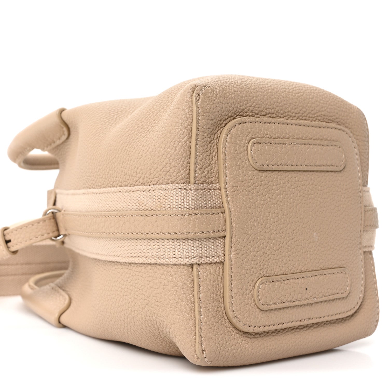 Loro Piana Grained Calfskin Micro Bale Bag Light Mastic 8 of 9
