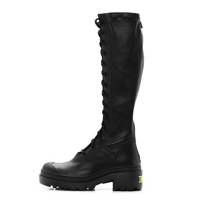 Christian Dior Nappa Stretch Dior Arcade High Boots 36.5 Black 1 of 14