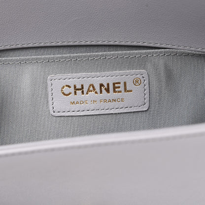 Chanel Calfskin Quilted Small Boy Flap Grey 6 of 10