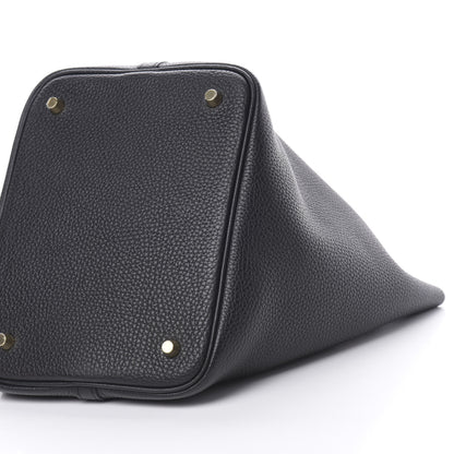 Hermes Taurillon Clemence Picotin Lock 22 MM Black 10 of 11
