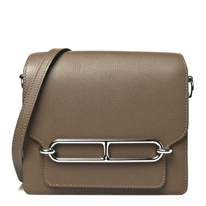 Hermes Evercolor Verso Mini Sac Roulis Beige De Weimar Bleu De Malte 1 of 10