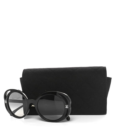 Chanel Acetate Round Sunglasses 71572A Black 7 of 7
