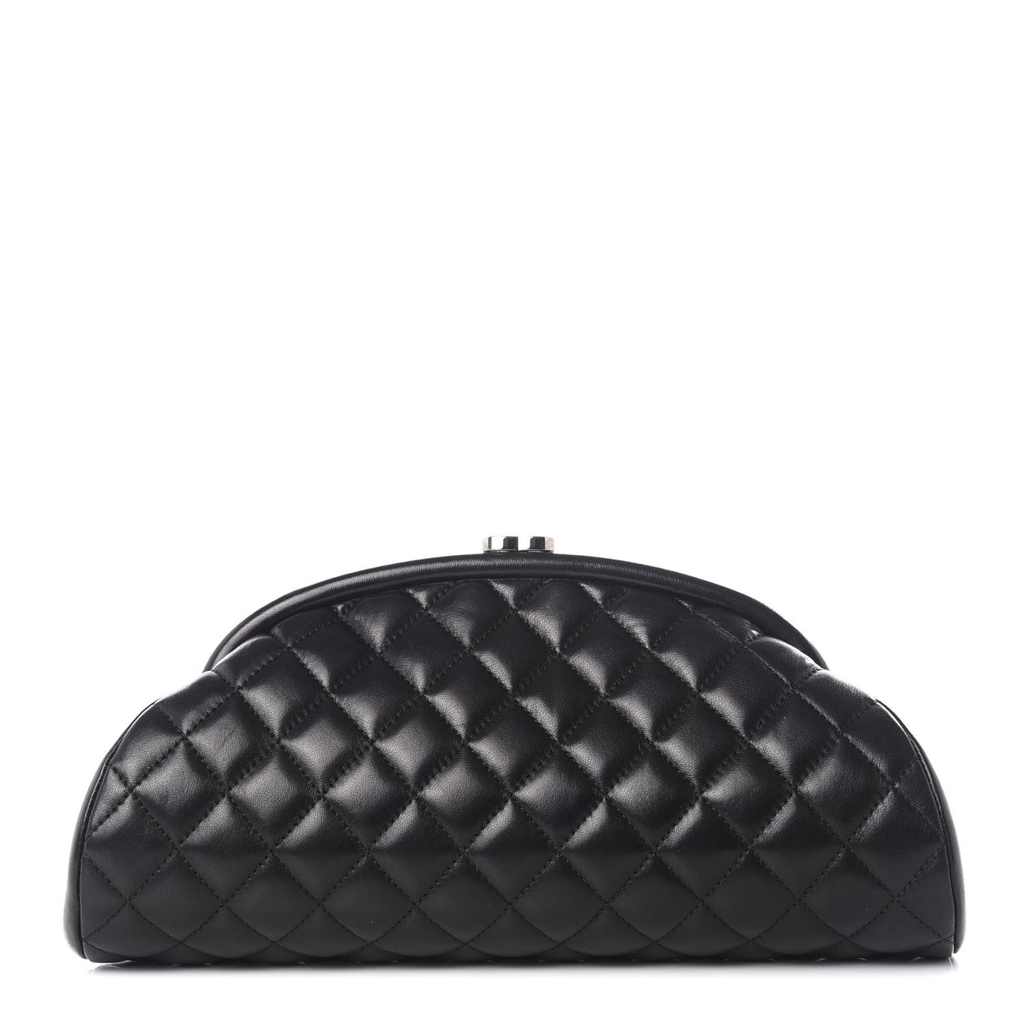 Lambskin Quilted Timeless Clutch Black