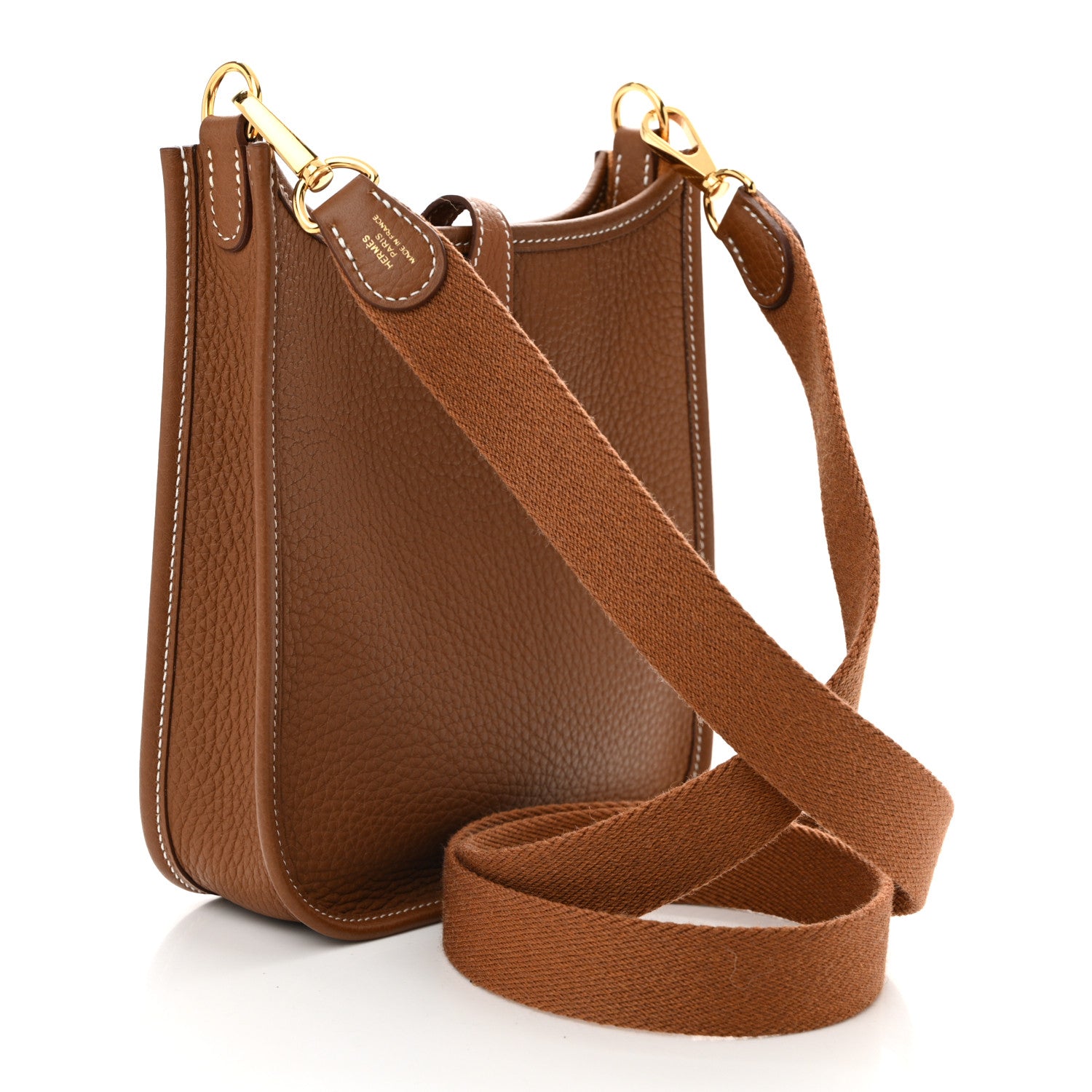 Hermes Taurillon Clemence Evelyne TPM Gold 3 of 10