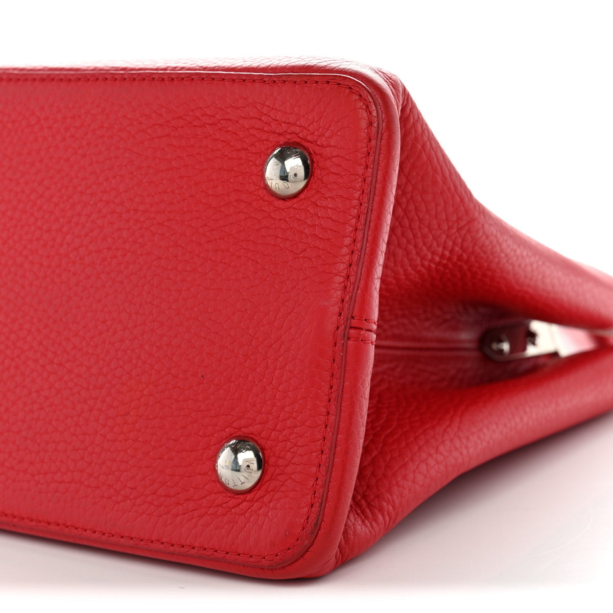 Louis Vuitton Taurillon Capucines MM Coquelicot 10 of 11