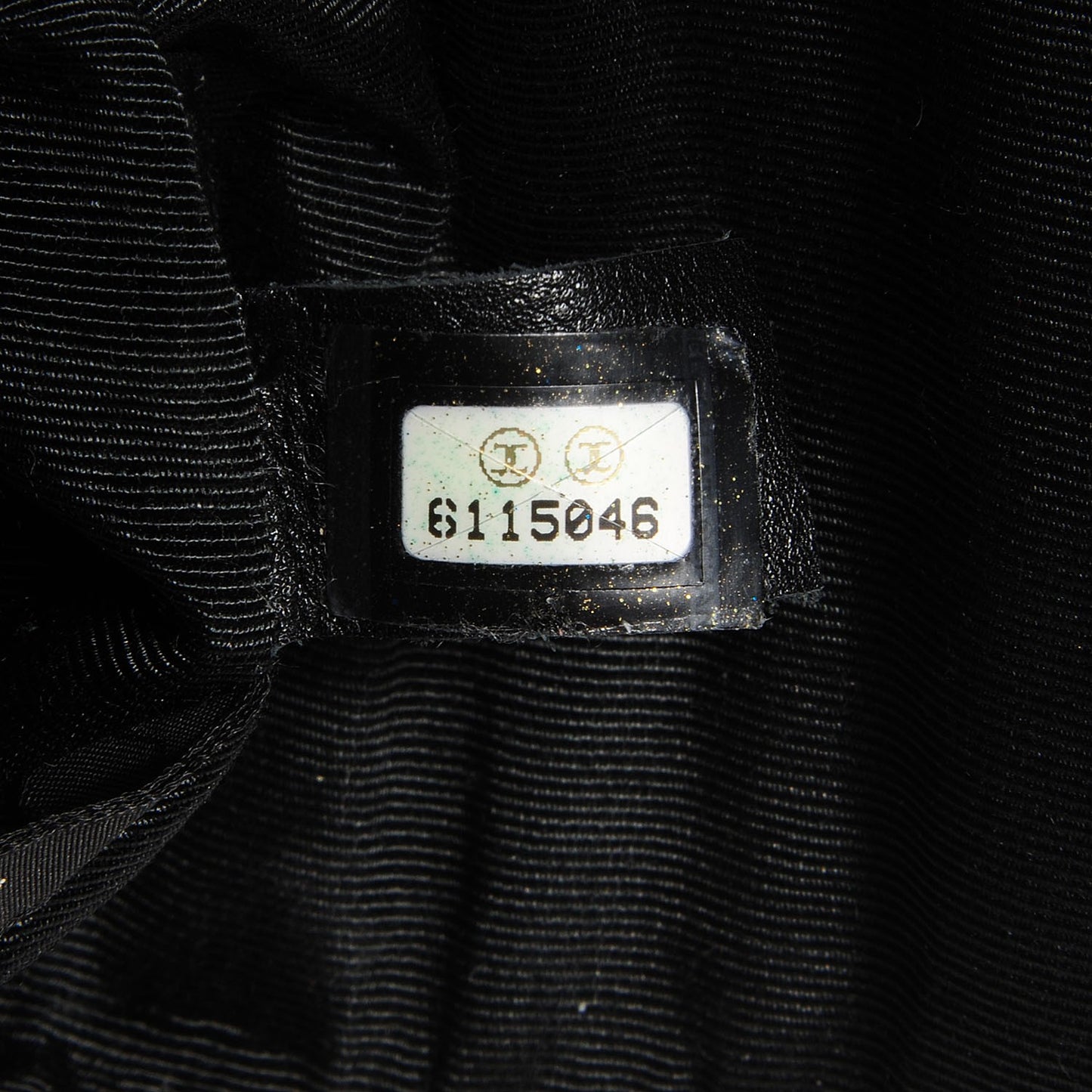 Lambskin Square Stitched Micro Flap Black
