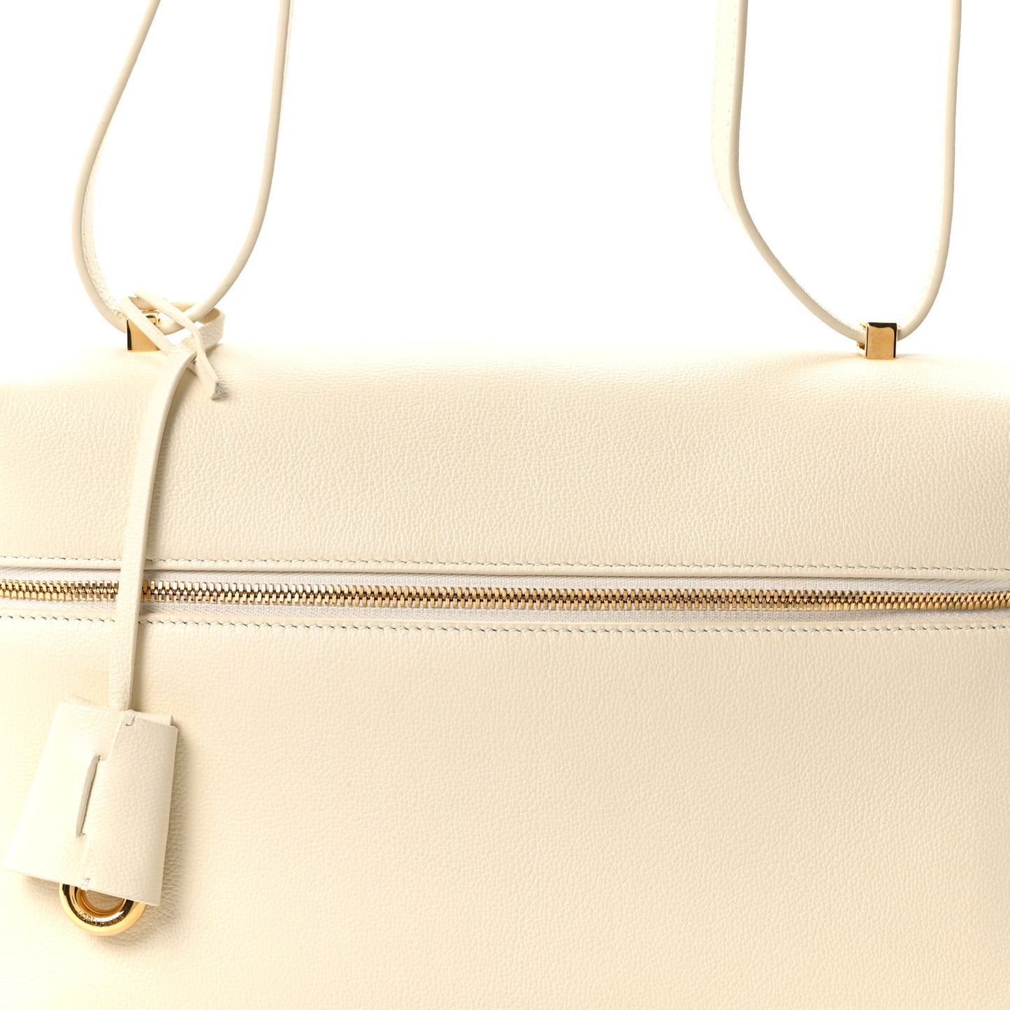 Grained Calfskin L27 Extra Pocket Pouch Whisper White