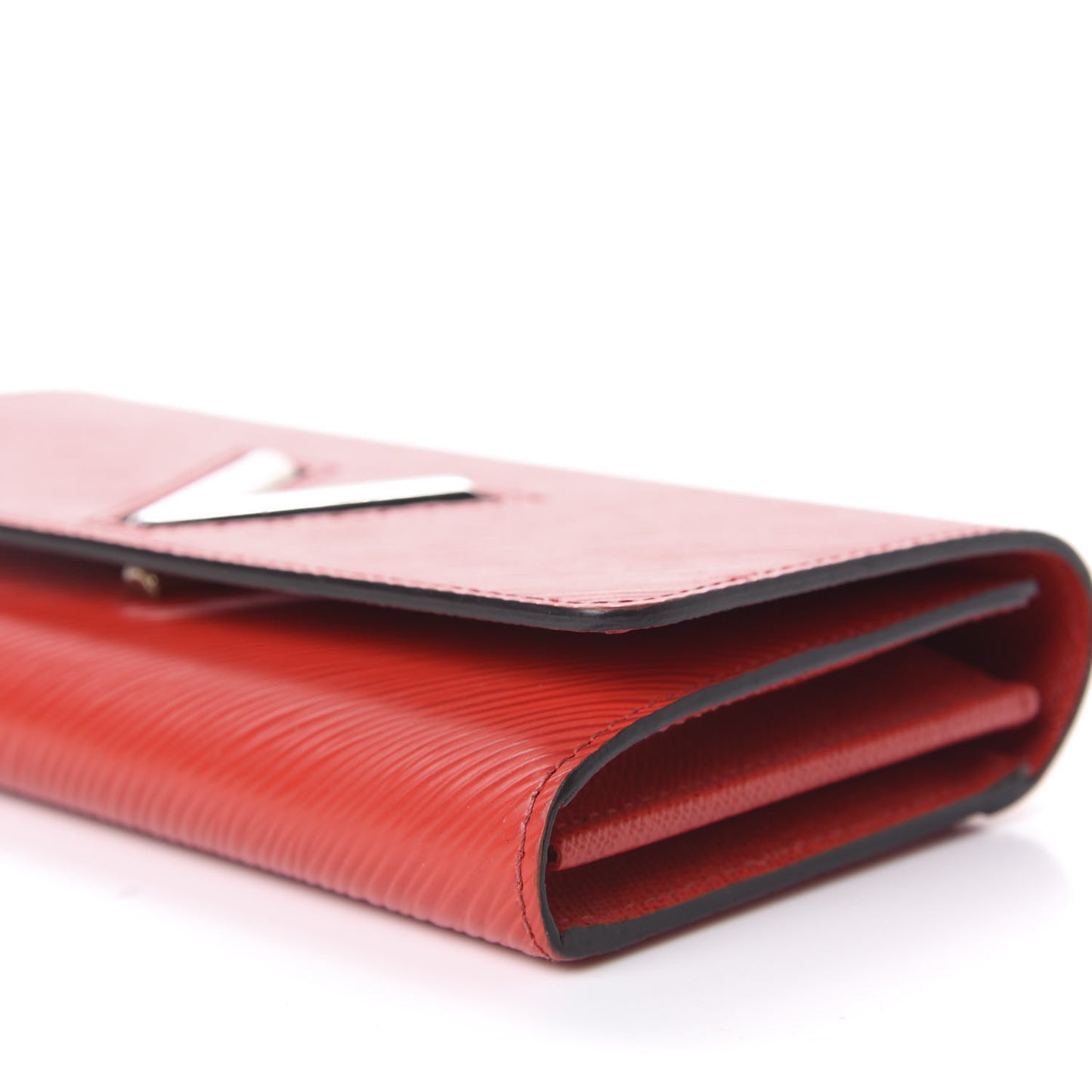 Epi Twist Wallet Coquelicot