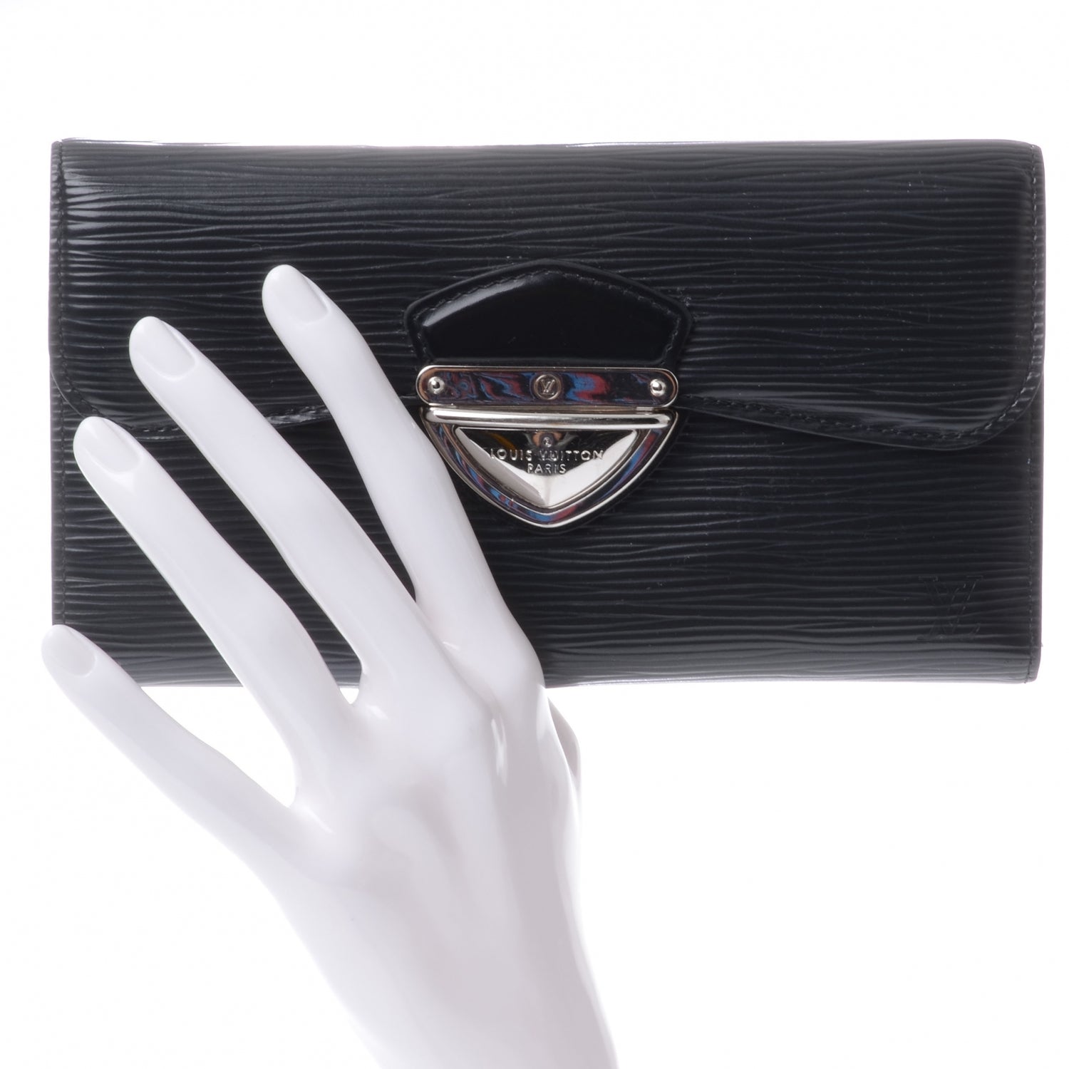 Louis Vuitton Epi Eugenie Wallet Black 2 of 7