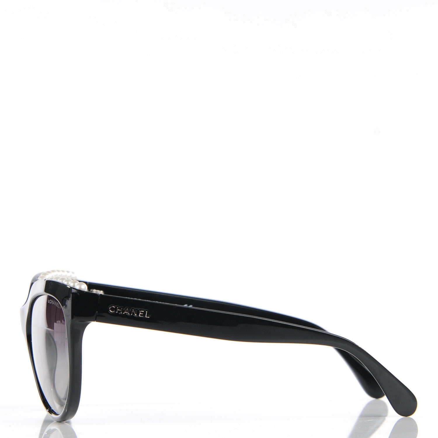 Chanel Freshwater Cultured Pearl Butterfly Sunglasses 6040-H Black 2 of 6