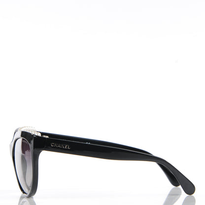 Chanel Freshwater Cultured Pearl Butterfly Sunglasses 6040-H Black 2 of 6