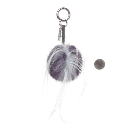 Fendi Fox Fur Monster Flowery Mini Bag Bug Charm Viola Acqua Multicolor 2 of 4