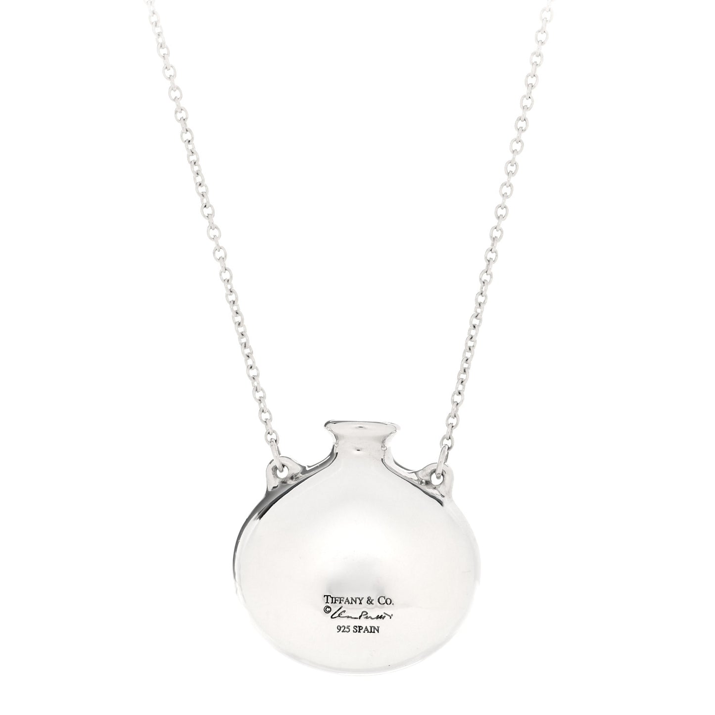 Sterling Silver Elsa Peretti Bottle Pendant Necklace