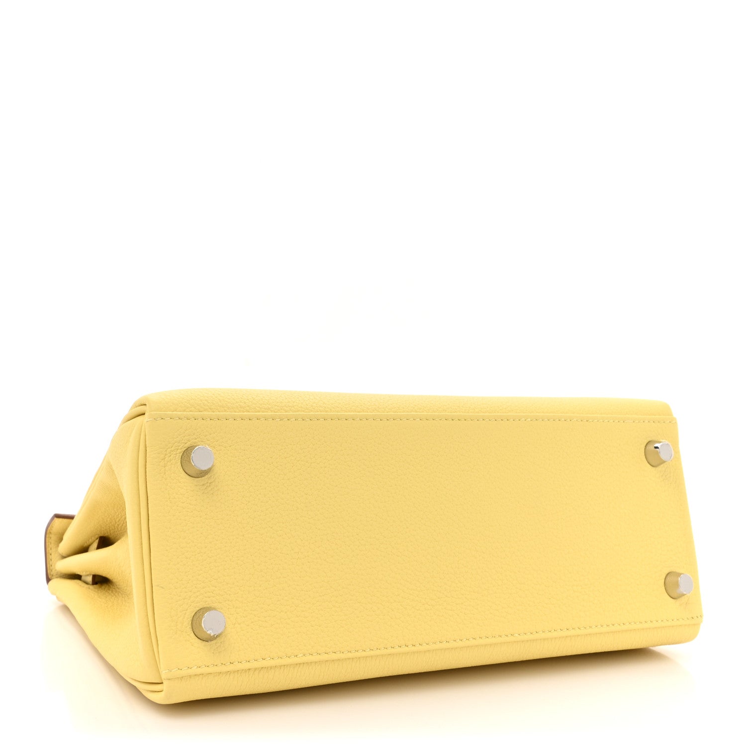 Hermes Taurillon Novillo Kelly Retourne 25 Jaune Poussin 4 of 11
