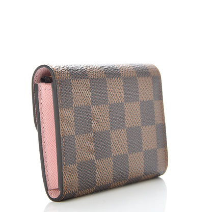 Louis Vuitton Damier Ebene Rosalie Coin Purse Rose Ballerine 3 of 8