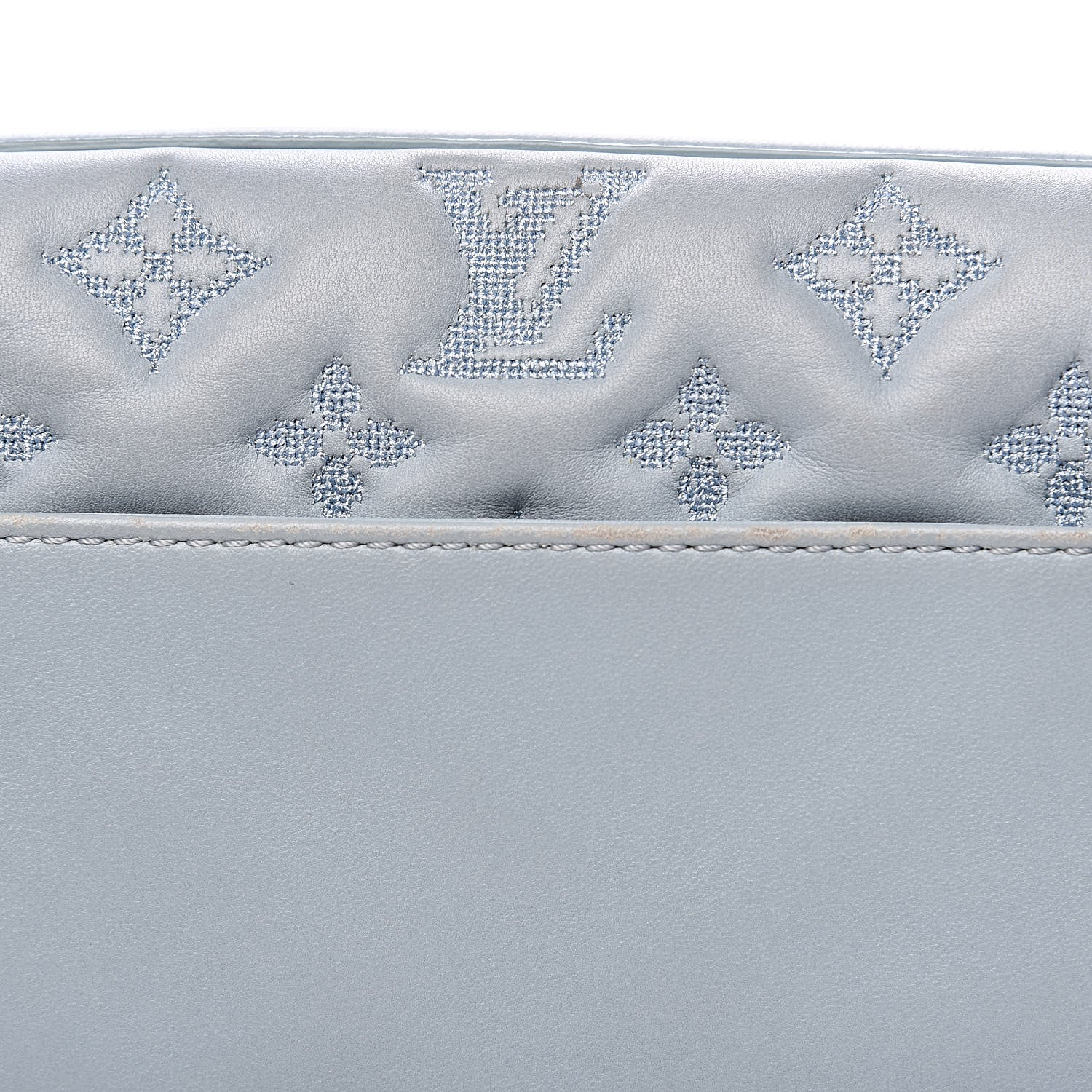 Louis Vuitton Lambskin Mama Broderie Pochette Blue 11 of 16