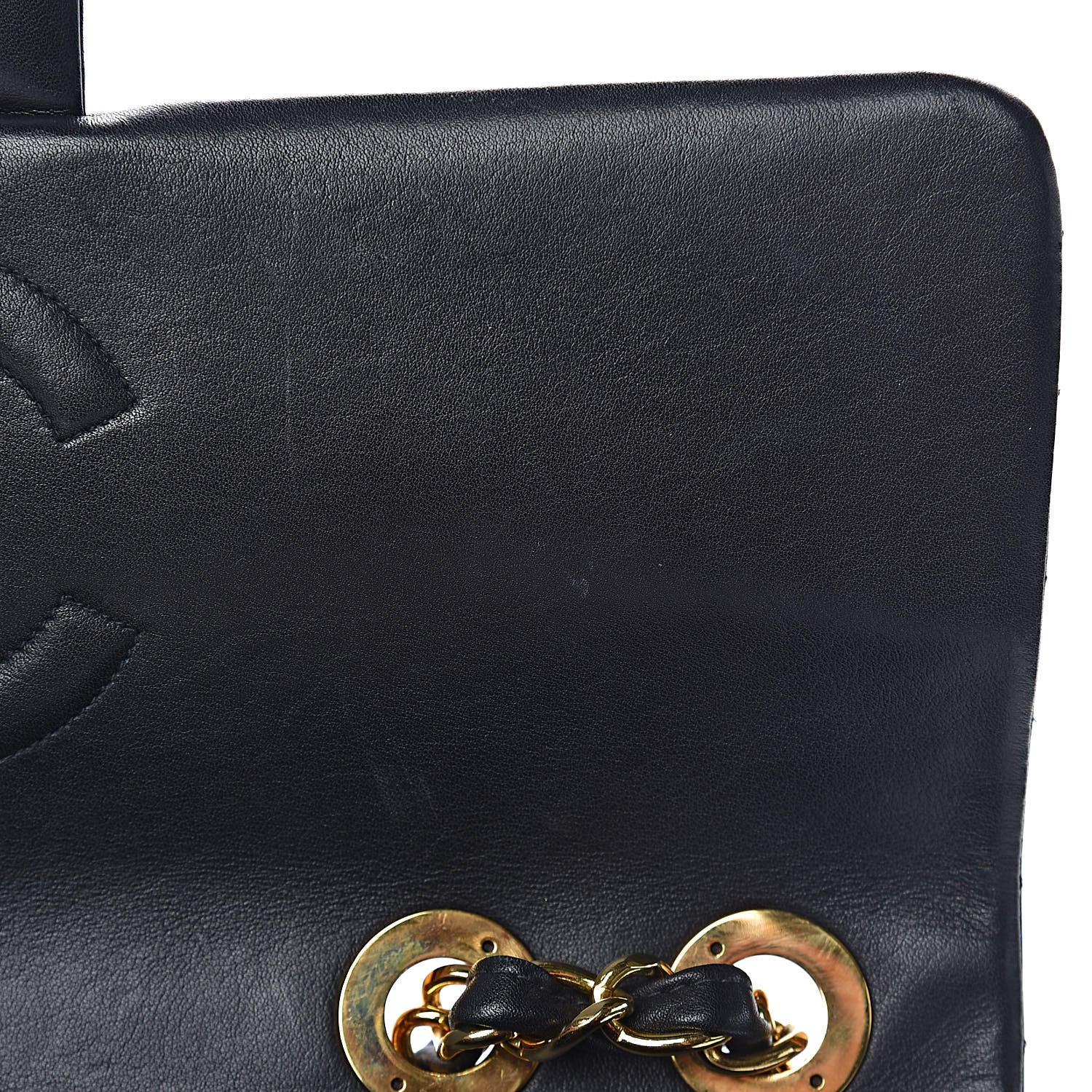 Chanel Lambskin Quilted XL Jumbo Single Flap Black 13 of 19