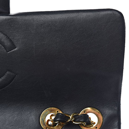 Chanel Lambskin Quilted XL Jumbo Single Flap Black 13 of 19