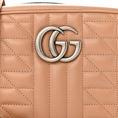 Gucci Calfskin Matelasse Aria Small GG Marmont Chain Shoulder Bag Camelia 8 of 11