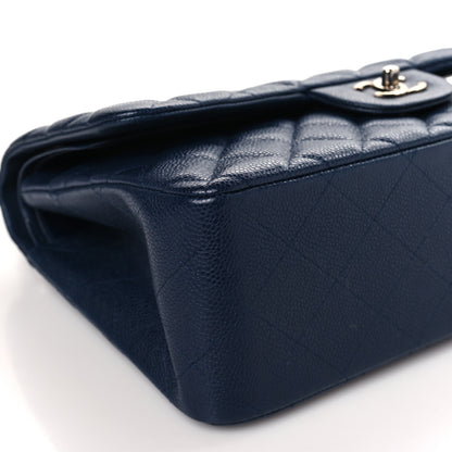 Chanel Caviar Quilted Jumbo Double Flap Navy Blue 8 of 9