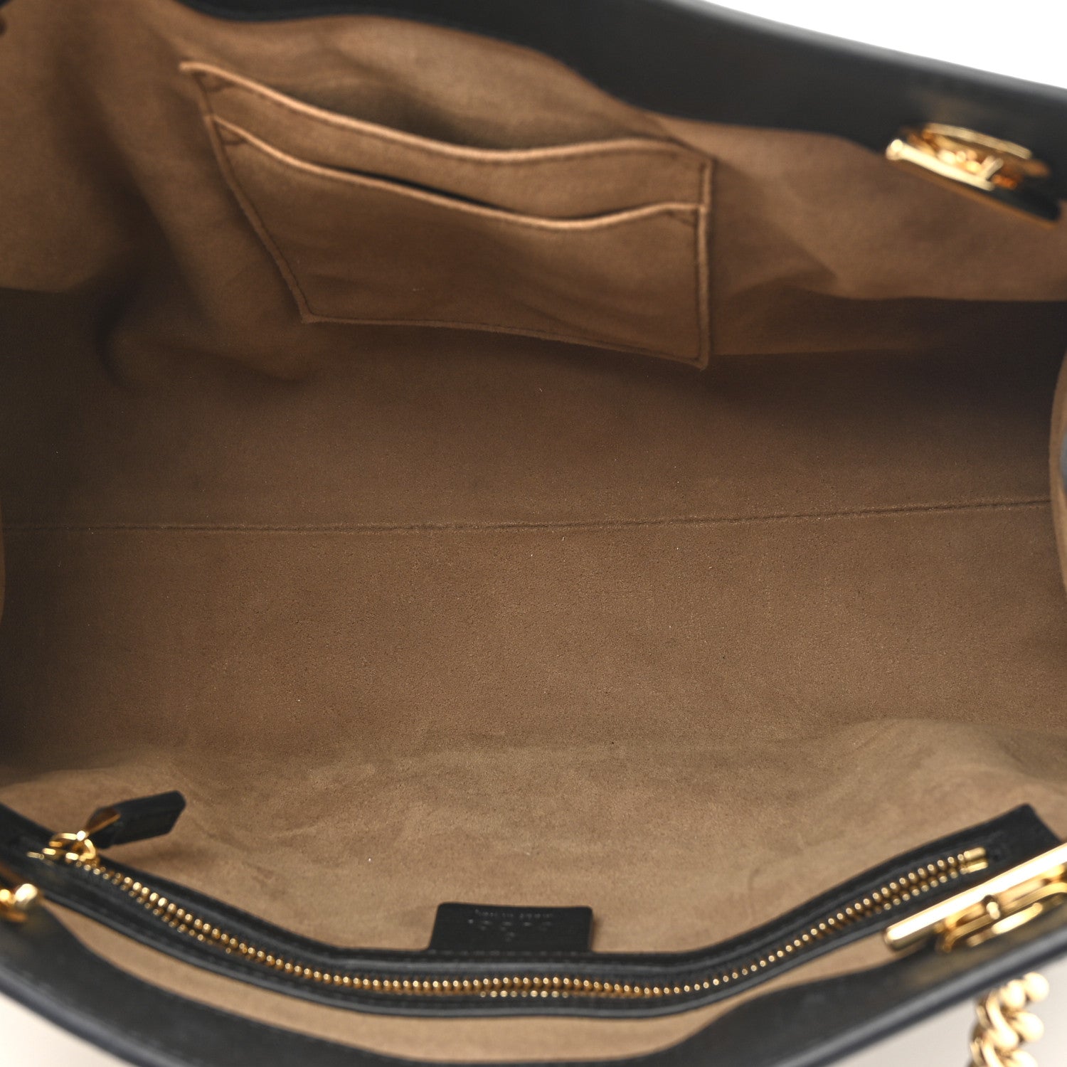 Gucci GG Supreme Monogram Medium Padlock Tote Black 5 of 14