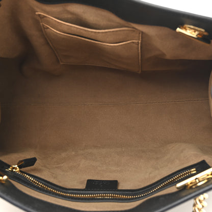 Gucci GG Supreme Monogram Medium Padlock Tote Black 5 of 14