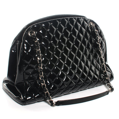 Chanel Patent Leather Large Just Mademoiselle Black 3 of 6