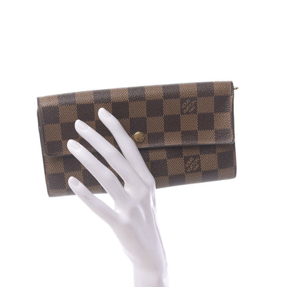 Louis Vuitton Damier Ebene Sarah Wallet 2 of 6