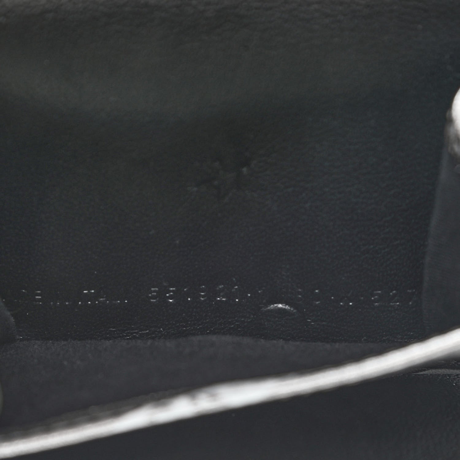 Balenciaga Metallic Calfskin Losange Monogram Mini Everyday Wallet Silver Black White 8 of 8