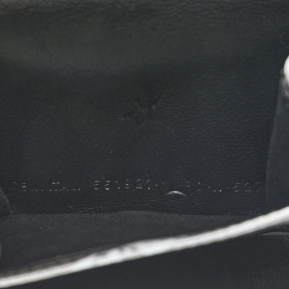 Balenciaga Metallic Calfskin Losange Monogram Mini Everyday Wallet Silver Black White 8 of 8