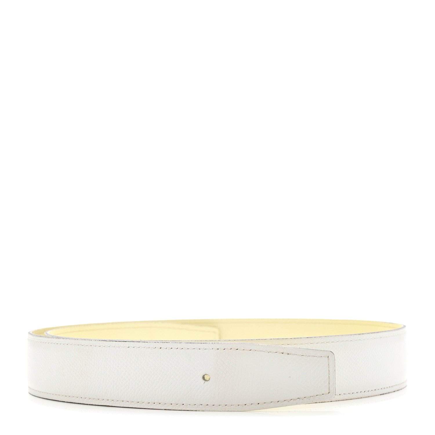Hermes Epsom 32mm Belt 80 32 Nata Jaune Milton 1 of 7