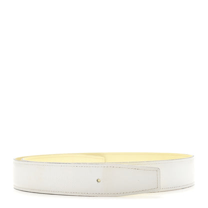 Hermes Epsom 32mm Belt 80 32 Nata Jaune Milton 1 of 7