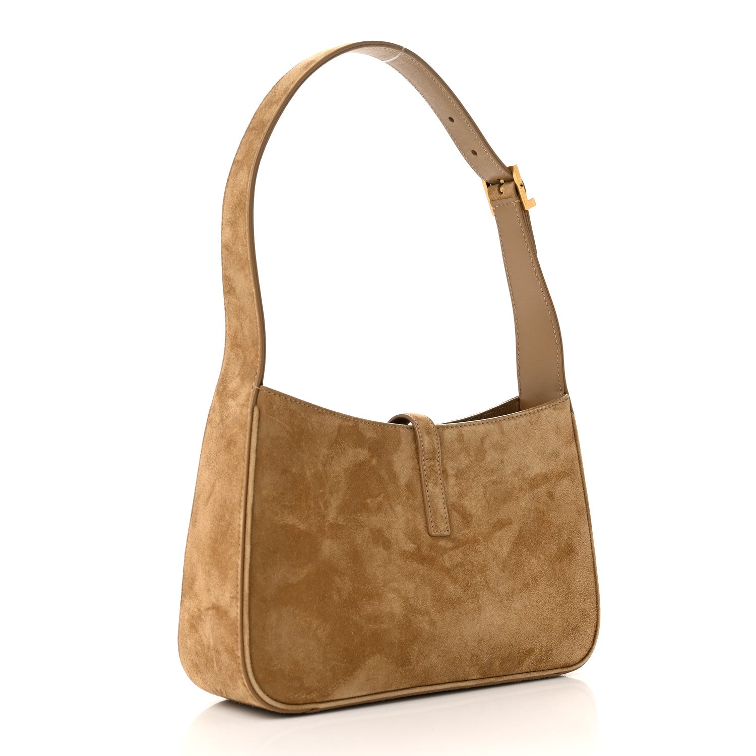 Saint Laurent Suede Calfskin Le 5 A 7 Hobo Beige 3 of 10