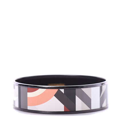Hermes Enamel Printed Wide Perspective Cavaliere Bracelet 70 1 of 3