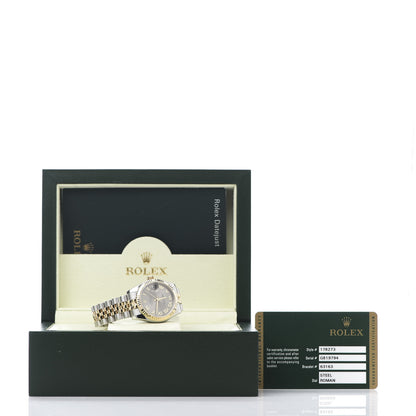 Rolex Stainless Steel 18K Yellow Gold 31mm Oyster Perpetual Datejust Watch Steel Roman 178273 8 of 8