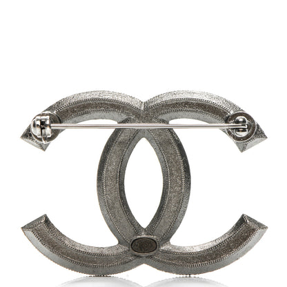 Chanel Ruthenium Pearl CC Brooch Dark Grey 3 of 4