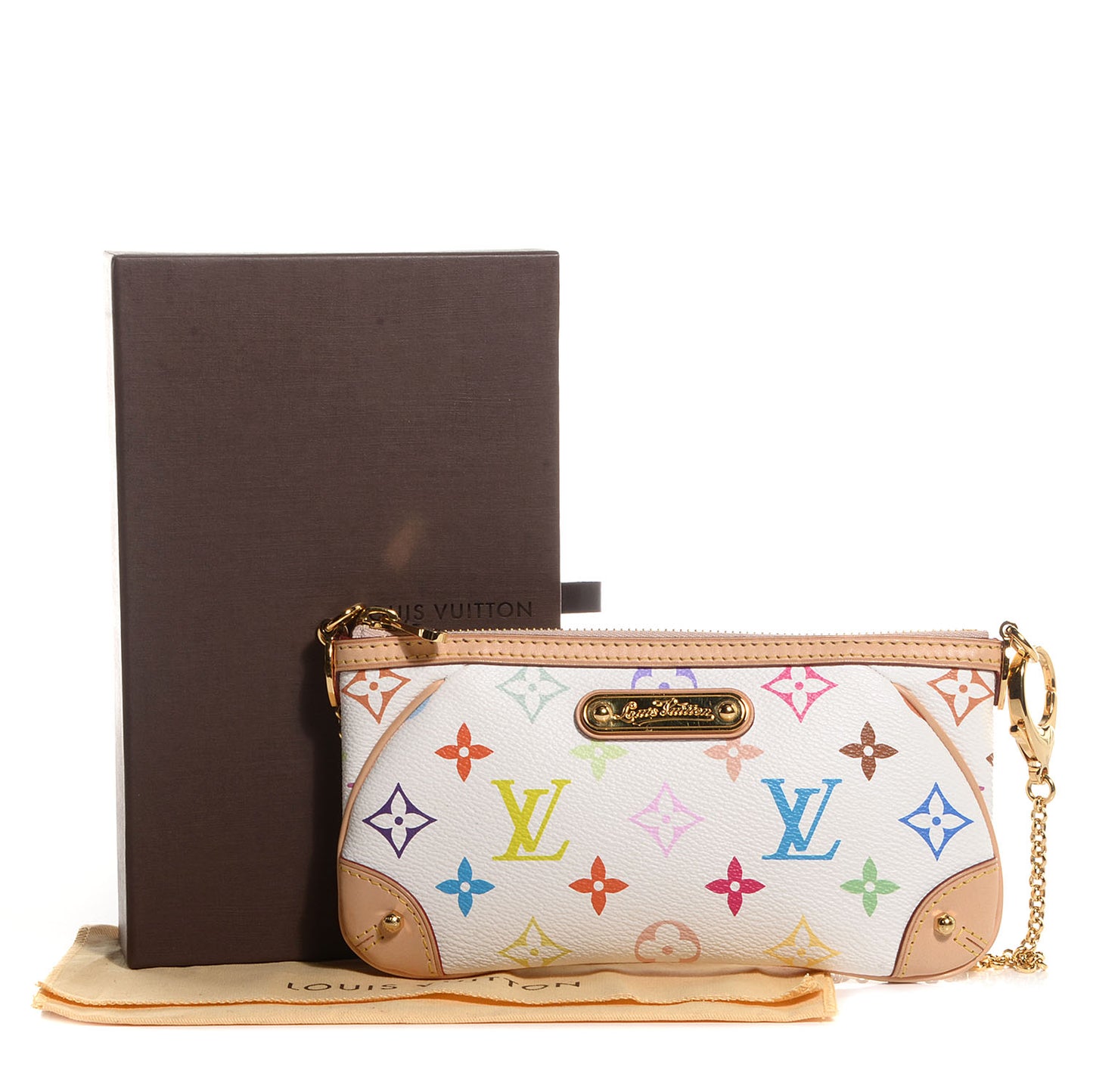 Monogram Multicolor Pochette Milla MM White