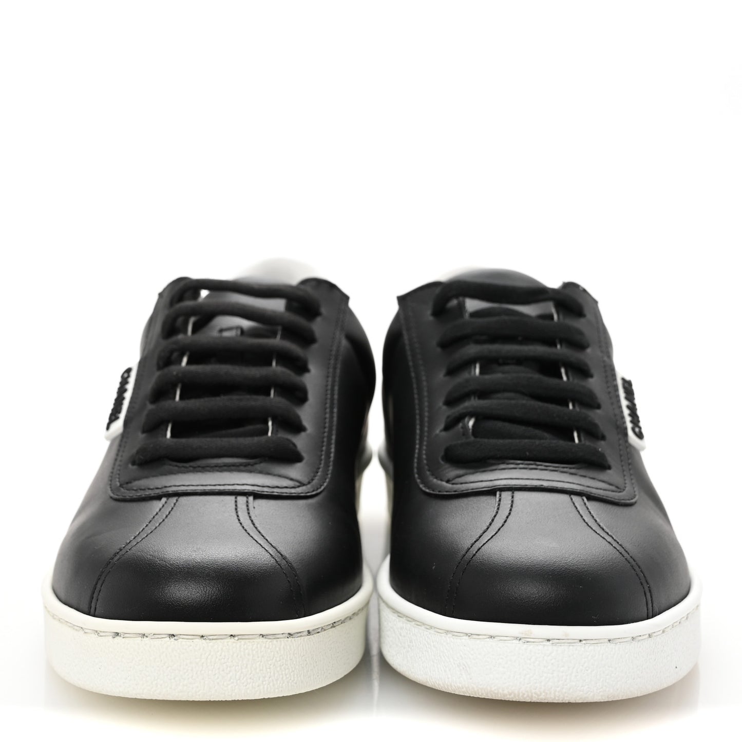 Calfskin CC Womens Sneakers 40 Black