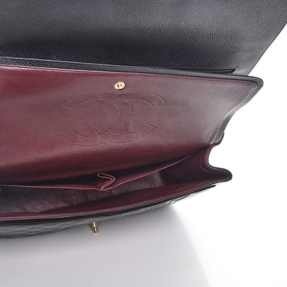 Chanel Caviar Quilted Maxi Double Flap Black 6 of 10