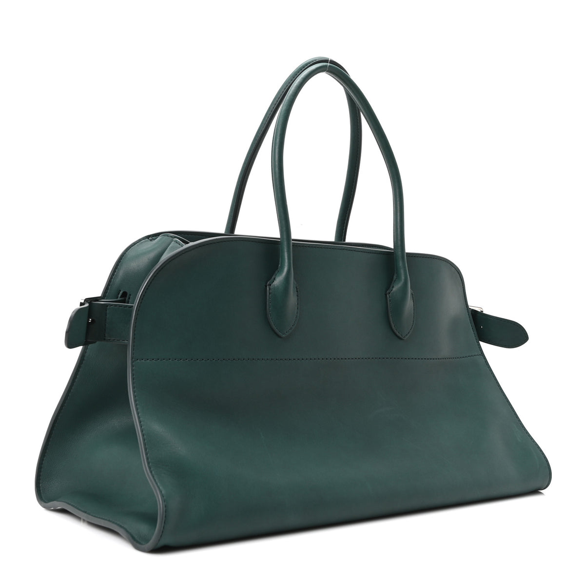 Polished Saddle Calfskin EW Margaux Cyprus