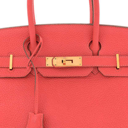 Hermes Taurillon Clemence Birkin 30 Rose Jaipur 8 of 15