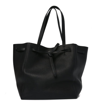 Celine Soft Grained Calfskin Small Belt Cabas Phantom Black 1 of 9