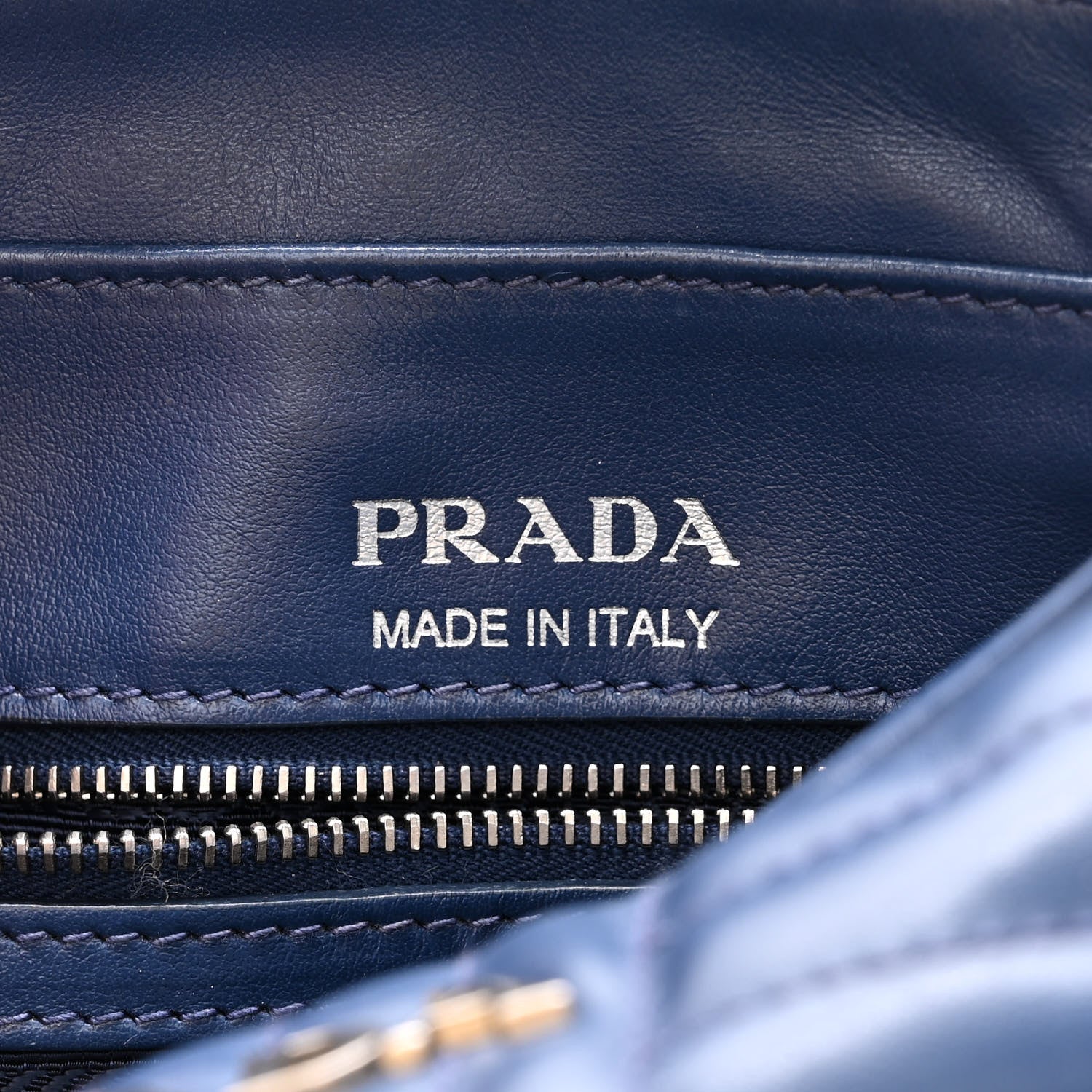 Prada Soft Calfskin Diagramme Crossbody Bag Bleuette 6 of 10