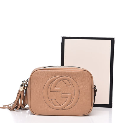 Gucci Pebbled Calfskin Small Soho Disco Bag Rose Beige 11 of 11
