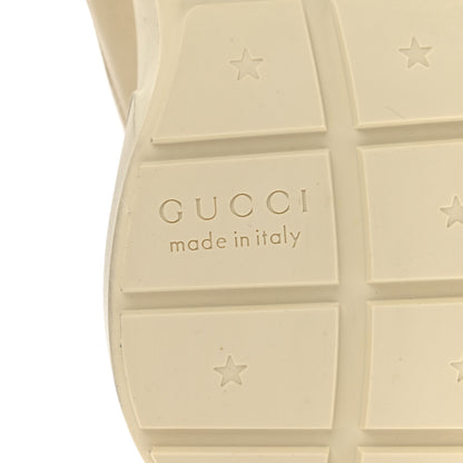 Gucci Calfskin Mouth Print Womens Rhyton Sneakers 40 Ivory 7 of 9