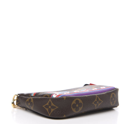 Louis Vuitton Monogram 2020 Christmas Animation Bumper Cars Mini Pochette Accessories Coquelicot 3 of 7
