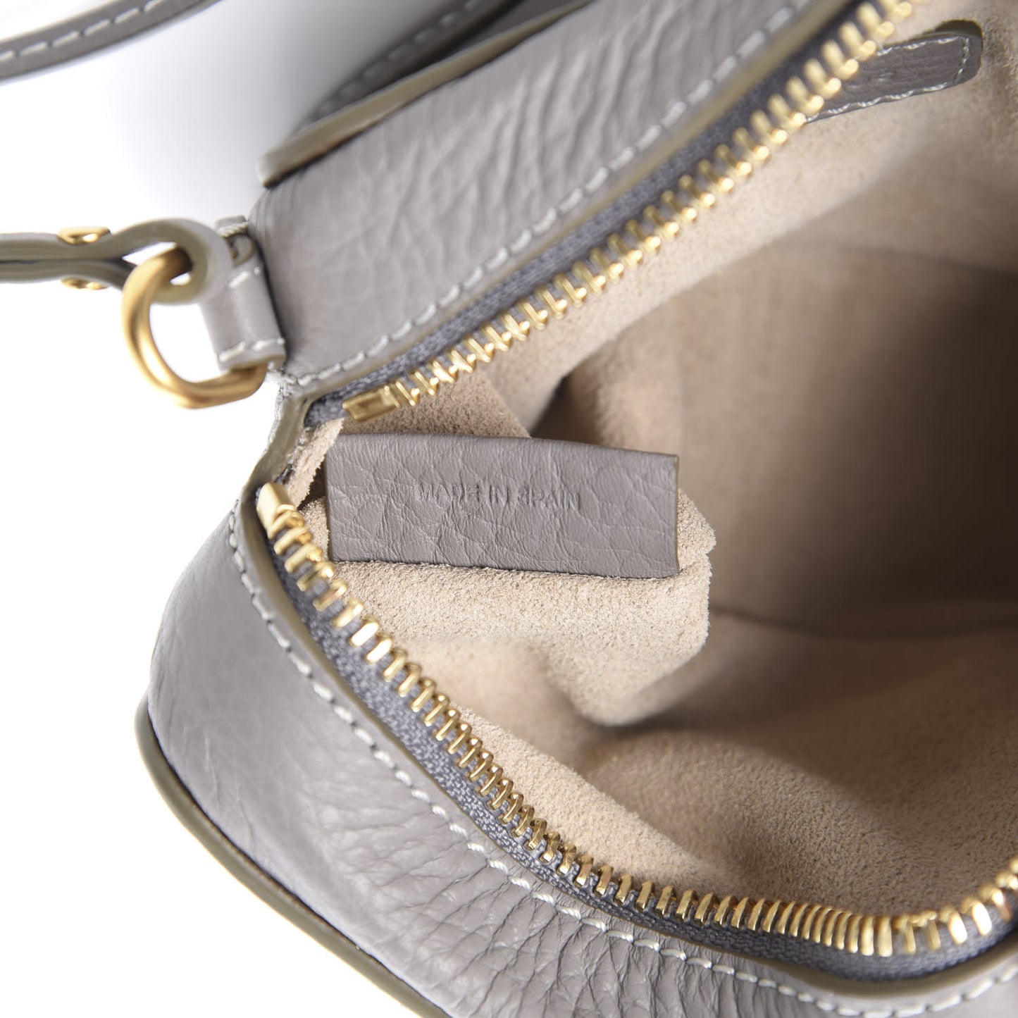 Calfskin Mini Marcie Crossbody Bag Cashmere Grey
